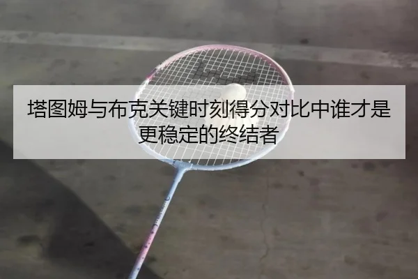 塔图姆与布克关键时刻得分对比中谁才是更稳定的终结者